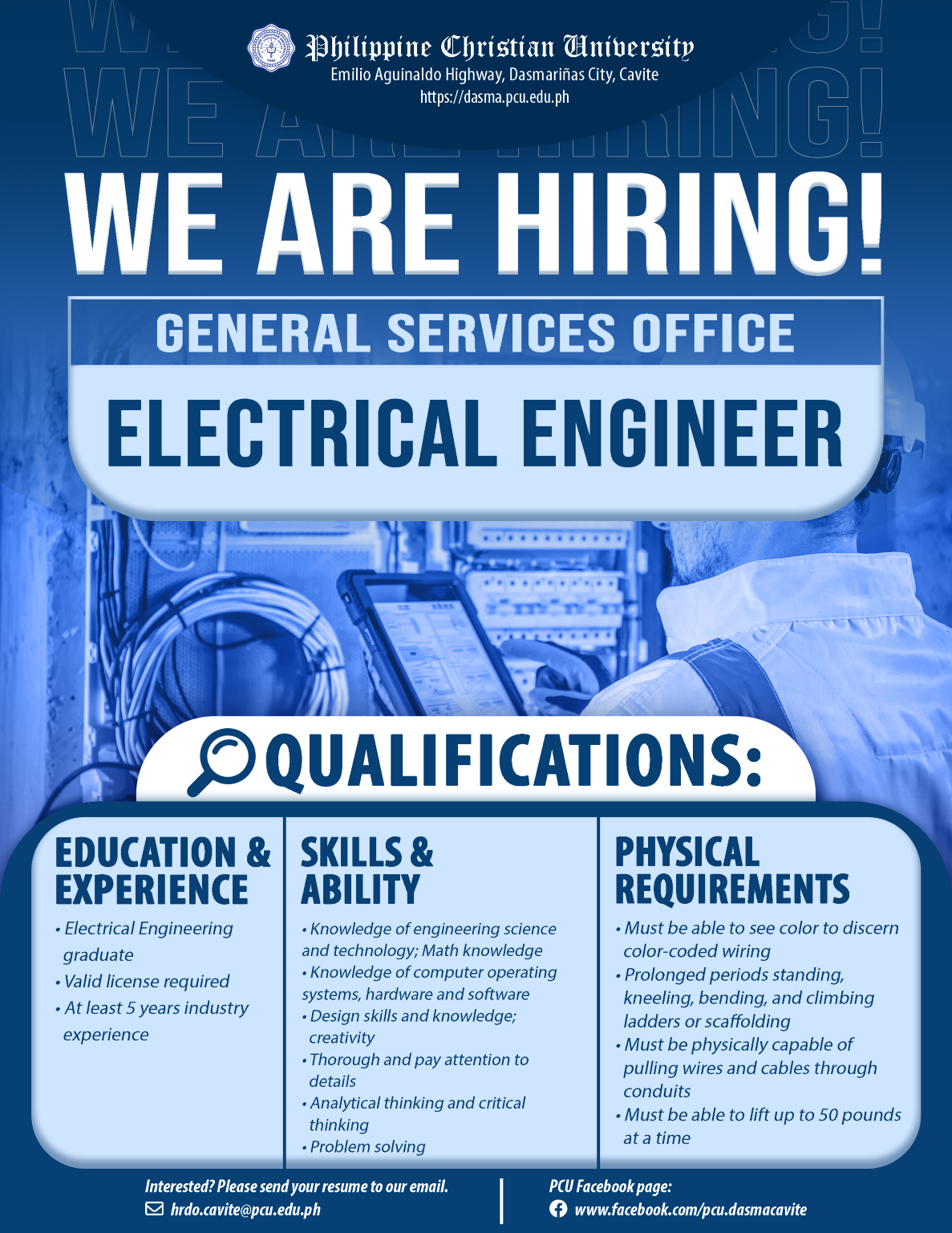 Hiring Poster (GSO - Electrical Engineer) resize
