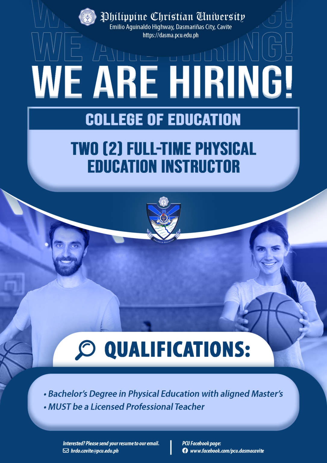 b. FULL-TIME PHYSICAL EDUCATION INSTRUCTOR